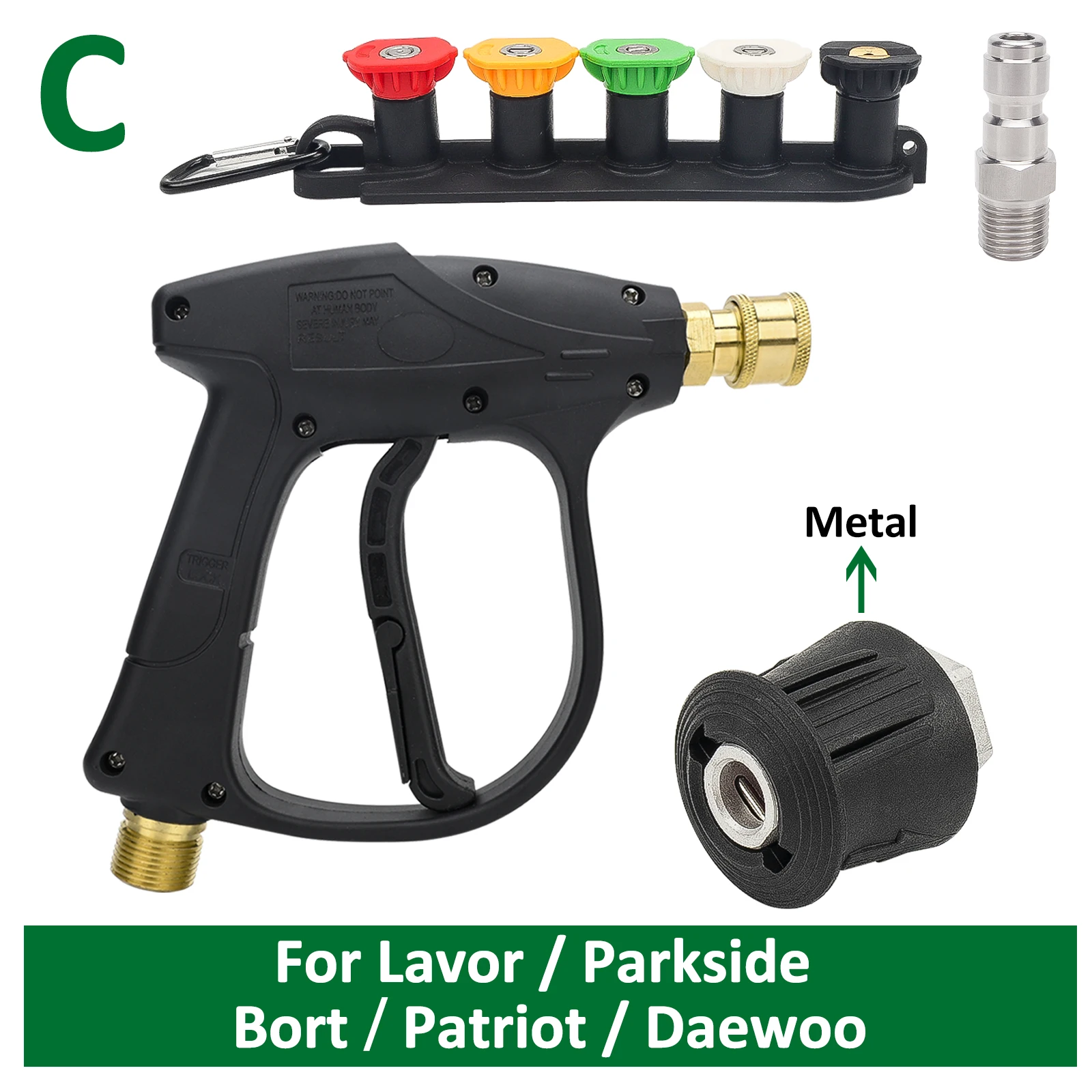 High-Performance Pressure Washer Water Gun with Quick-Connect Nozzles