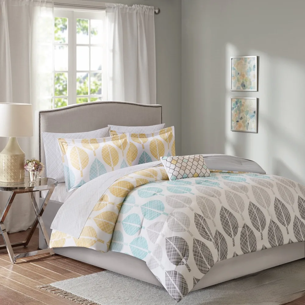 

Prospect Park Bed in a Bag Bedding Comforter Set with Cotton Bed Sheets, bedding set Home Textile