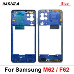 1pcs Phone Internal Middle Frame Case Cover Bezel Replacement Repair Holder Housing (M62 - F62 - Blue)