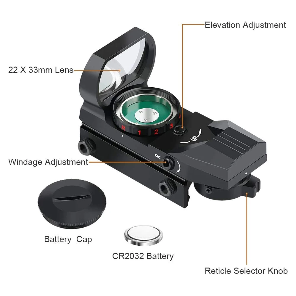  ACEXIER Riflescope 11mm Rail Holographic Red Dot Sight