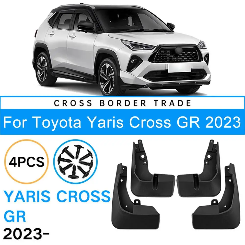 

Car Fender For Toyota Yaris Cross Non GR 2023 Anti-dirty Mud Flaps Guard Wheel Front Rear Splash Flap Car Accessories 4pcs U9B4