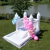 PVC Inflatable White Bounce House Professional Jumping Bouncy Castle Bouncer with Ball Pit&Air Blower For Kids Wedding Party 2