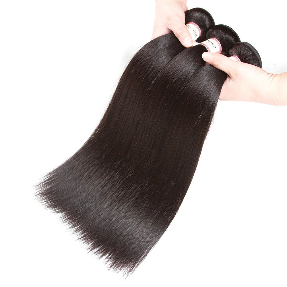 Brazilian Straight Human Hair Bundles 28 30inch Remy Hair Extensions For Women Nature Color 1/3/4pc Cheap Straight Weave Bundles