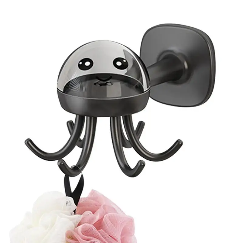 

Belt Rack Rotatable Octopus Utility Hooks For Clothes Reusable Coat Hanger With Hat Hook Decorative And Reusable Robe Backpack