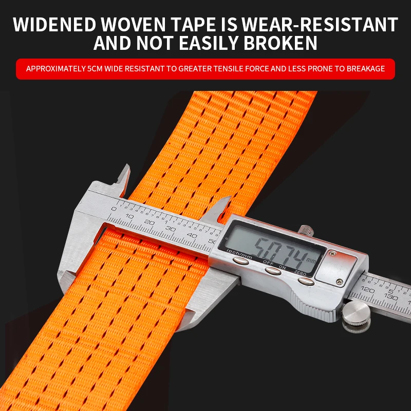 Truck Cargo Bundling Belt Brake Rope Trailer Rope Polyester Flat Belt Car Pulling Sealing Thickened And Wear-Resistant cargo straps,cargo tie down strap,tie down straps,lashing strap