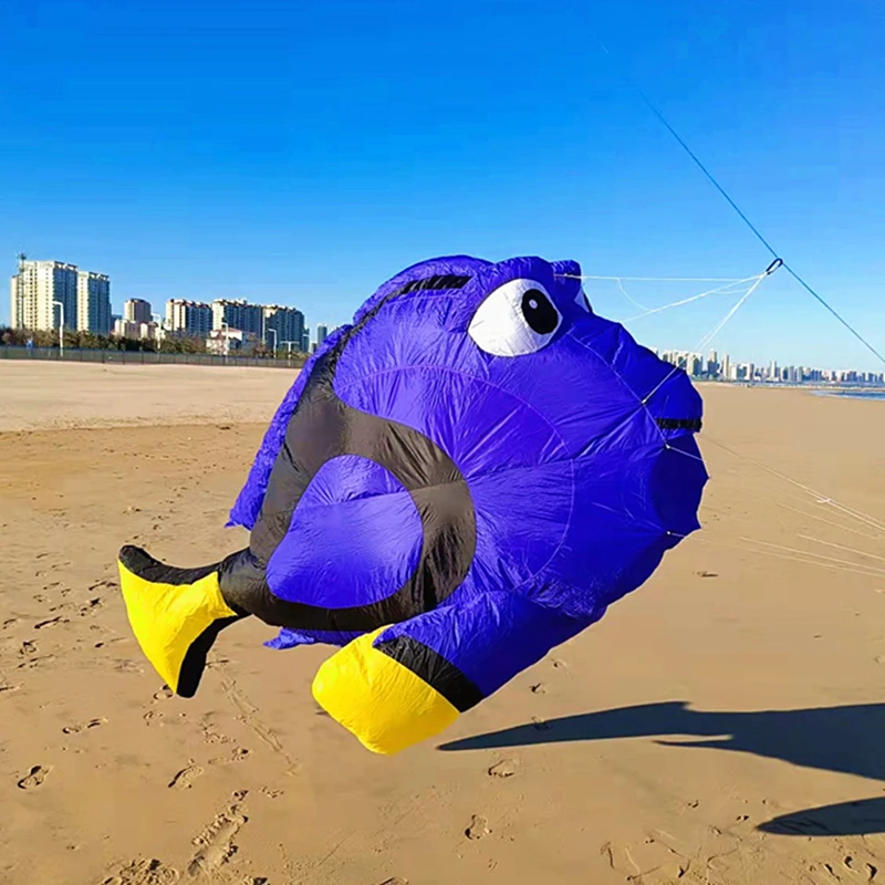 free shipping 3m fat fish kite line laundry pendant soft Inflatable Show Kite for Kite Festival 30D ripstop nylon sports toys