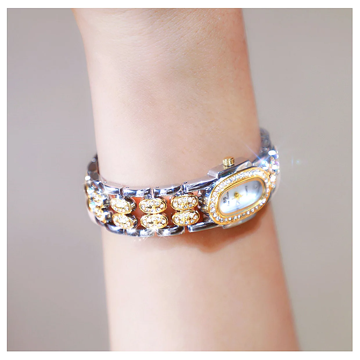 Orologi da donna alla moda, bracciale in oro, orologio al quarzo in acciaio inossidabile, orologio da donna vintage, orologi da polso con diamanti, regali_voghion.com