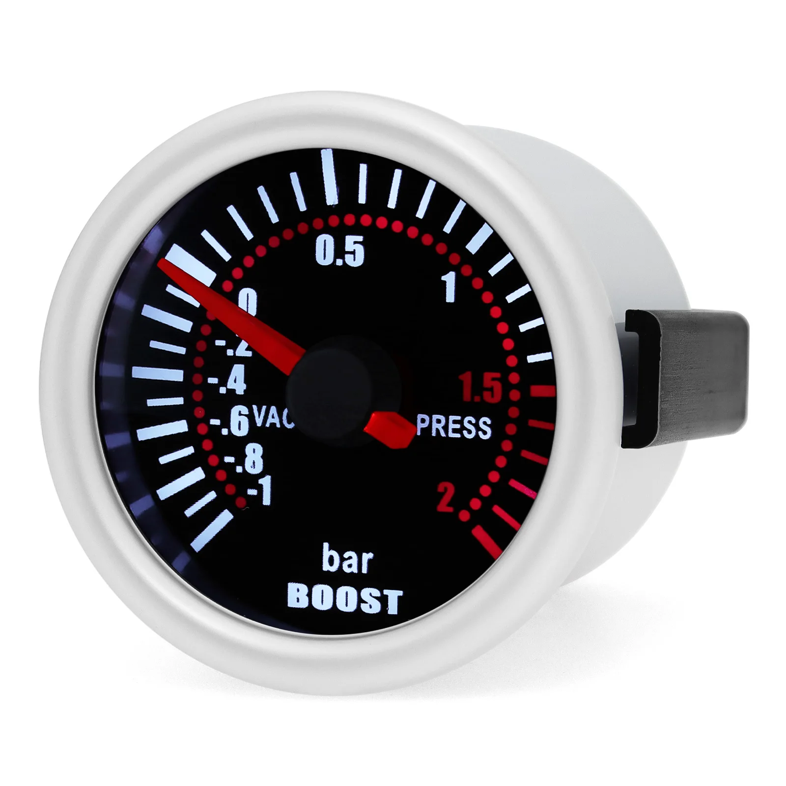2026 Auto Car White LED Smoke Lens Boost Turbo Meter Image 4