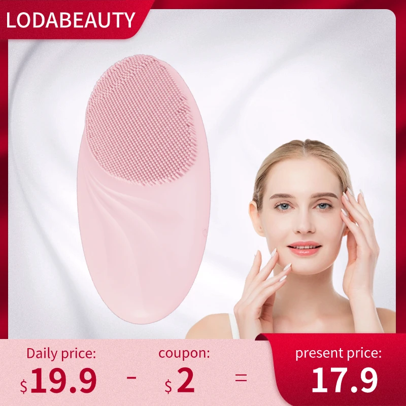 ElectricFacialCleansingBrushSiliconeSonicFaceCleanerDeepPore