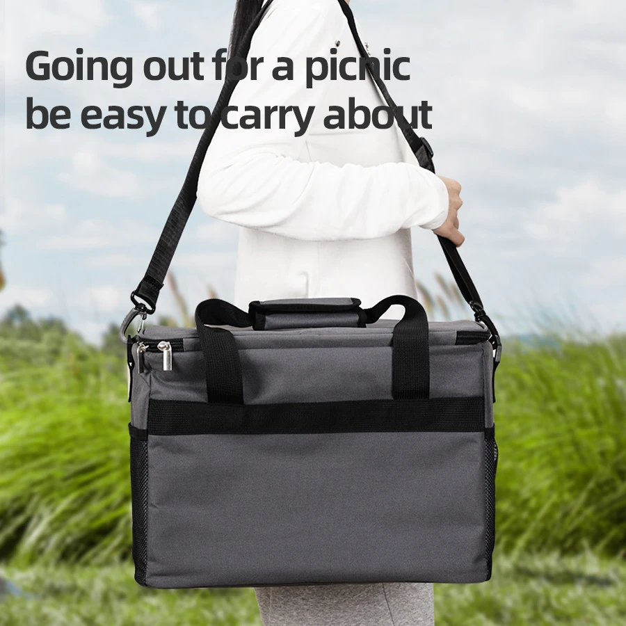 30L Large Capacity Insulated Bag, Refrigerated Bag, Refrigerator Lunch Long-lasting Refrigeration, Easy to Fold