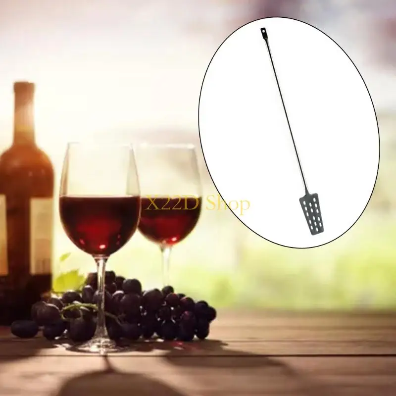 X22D 60.5cm Stainless Steel Wine Tun Mixing Stirrer Paddle Homebrew with 15 Holes Home Kitchen Bar Beer Wine Brewing Tools