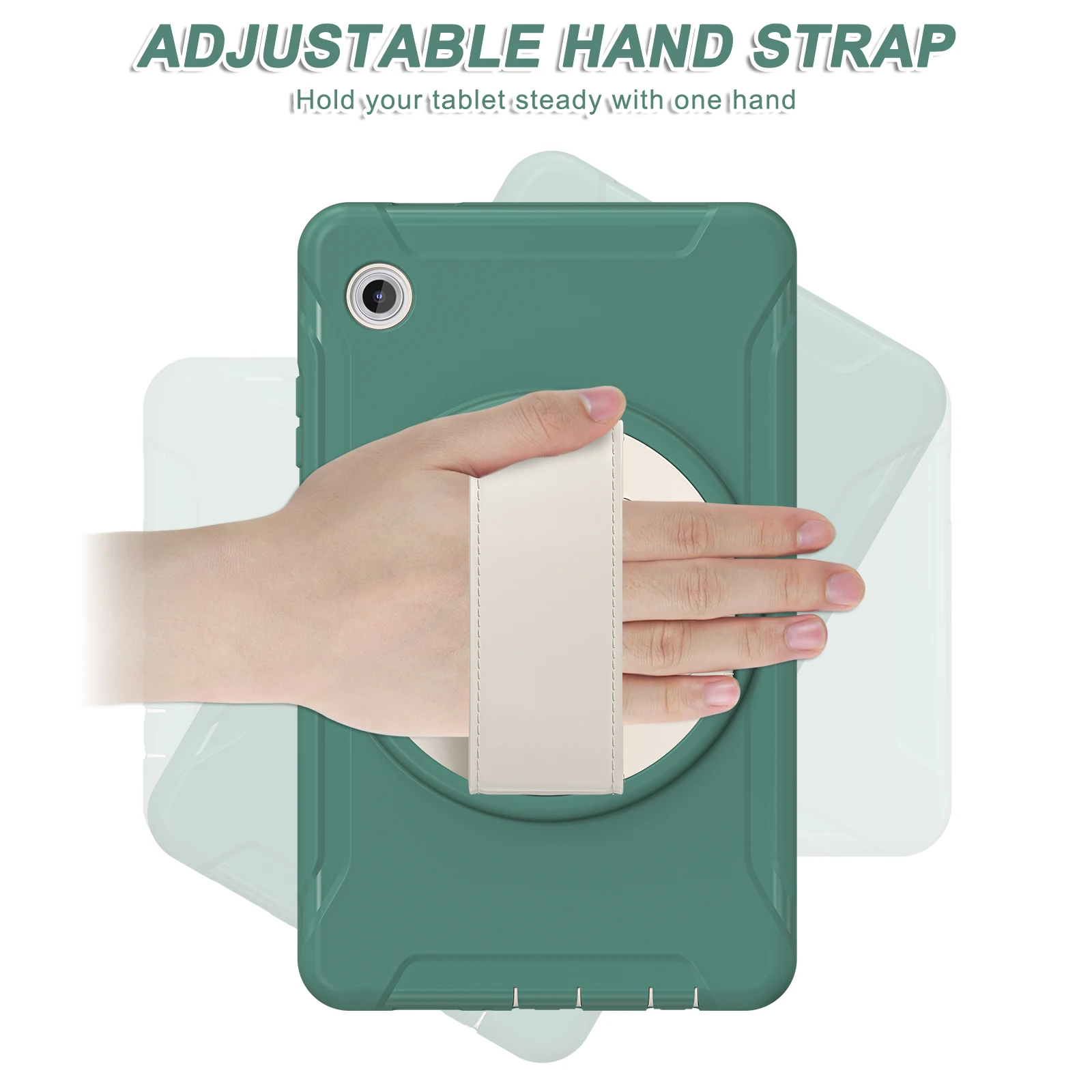 Heavy Duty 360° Rotating Stand Cover with Hand Strap