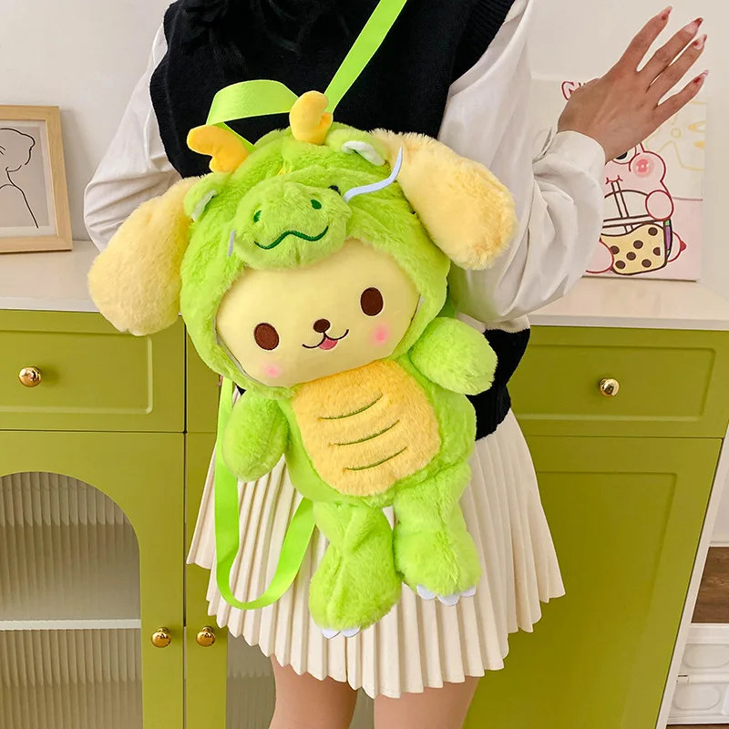 

47 см милый рюкзак для кукол Sanrio из аниме Kuromi My Melody Cinnamoroll, сумка для кукол Hello Kitty, милый мультяшный плюшевый рюкзак для кукол