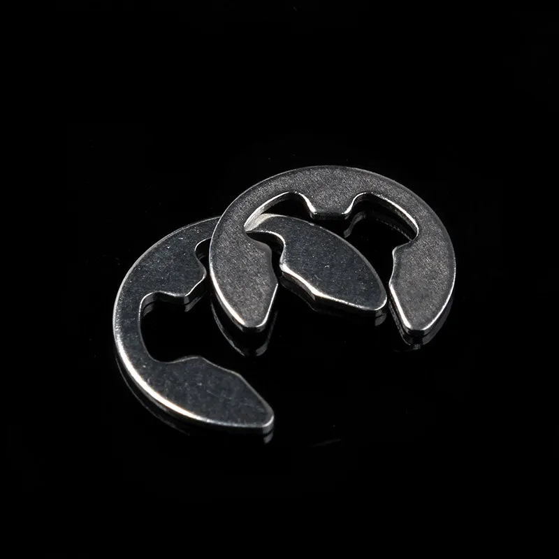 Stainless steel retaining ring E clip snap circlip washer assortment kit 1.5-10mm for shaft fastener 120pcs