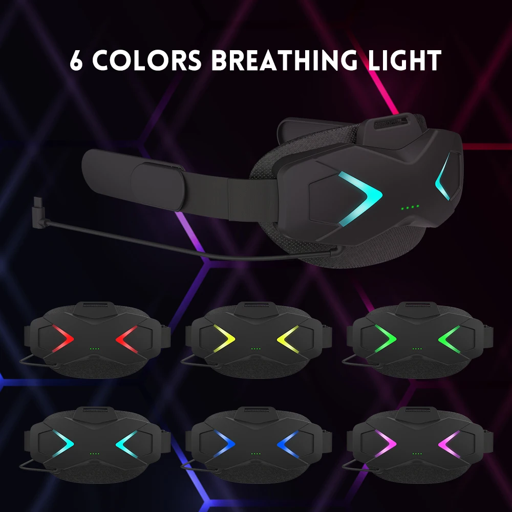 Curea de cap reglabilă de 5000mAh pentru Oculus Quest 2, suport îmbunătățit, confort tactil, baterie încorporată, accesorii_voghion.com