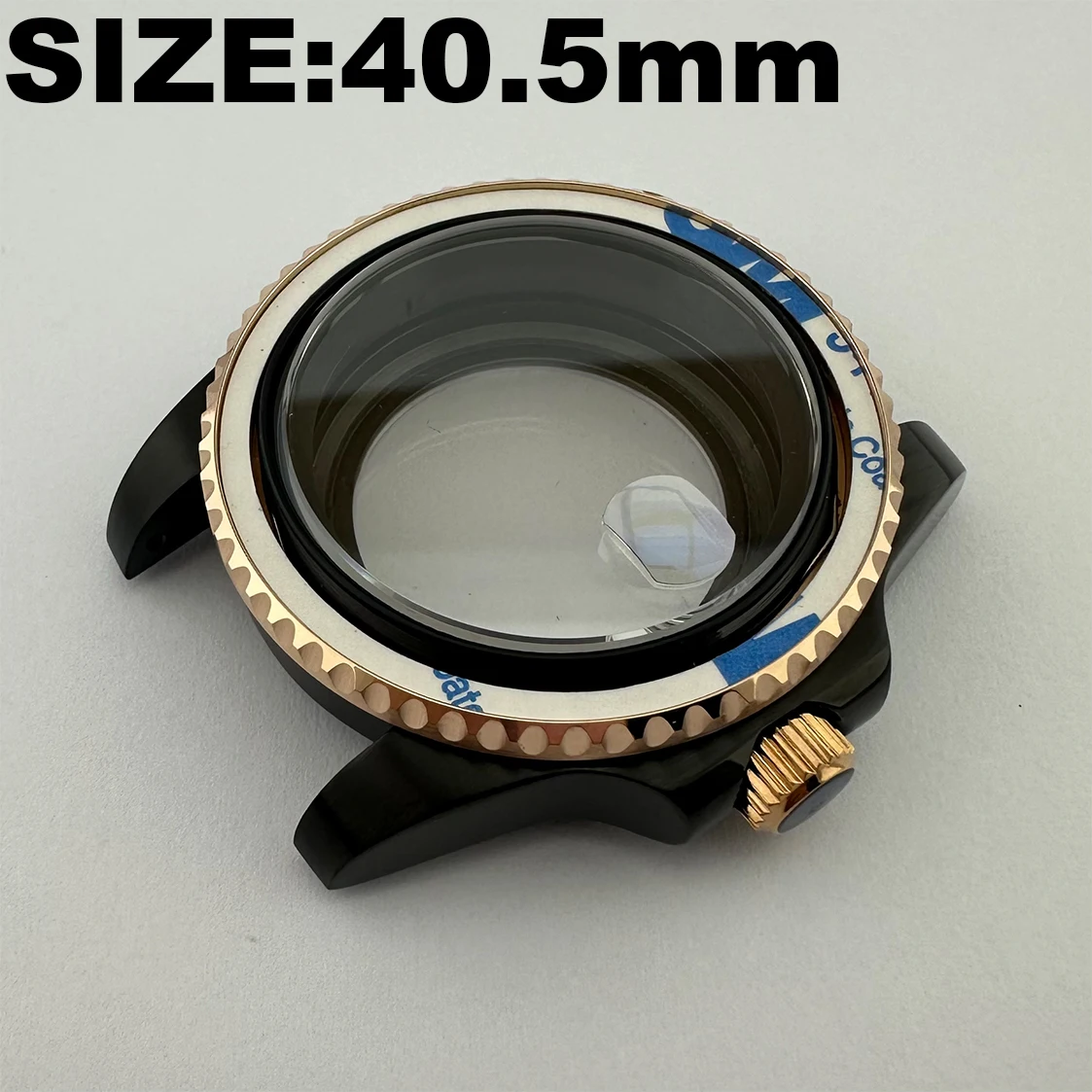 평면 확대경 사파이어 유리 케이스, NH35 팔찌, 다양한 색상, 시계 액세서리, 40.5mm 케이스