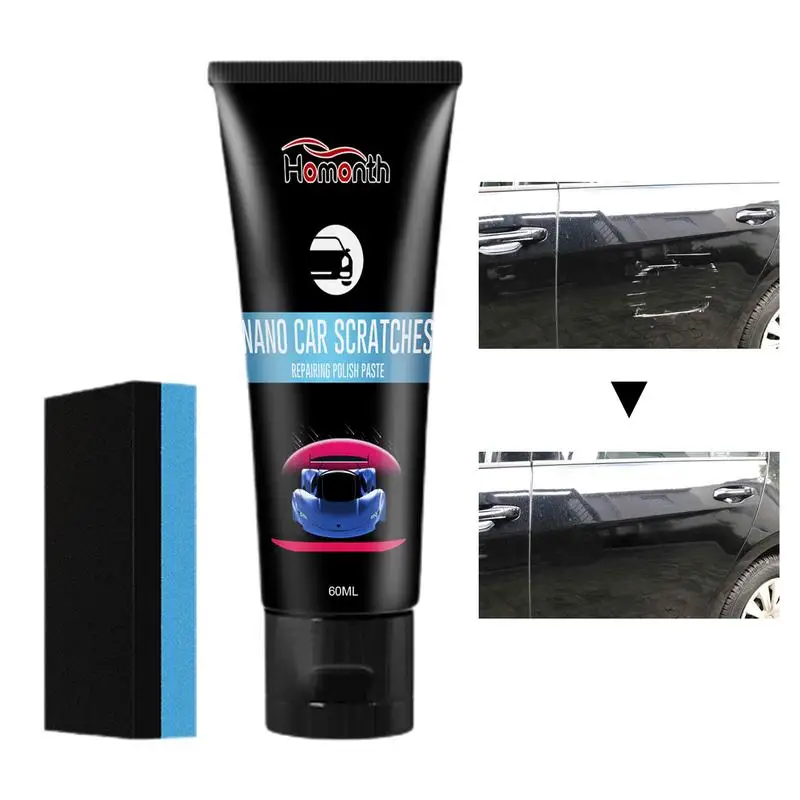 

Car Scratch Remover Scratch Remover Paste Long-Lasting 60ml Paint Repair Safe Car Supplies For Most Paint Colors Most Car Models