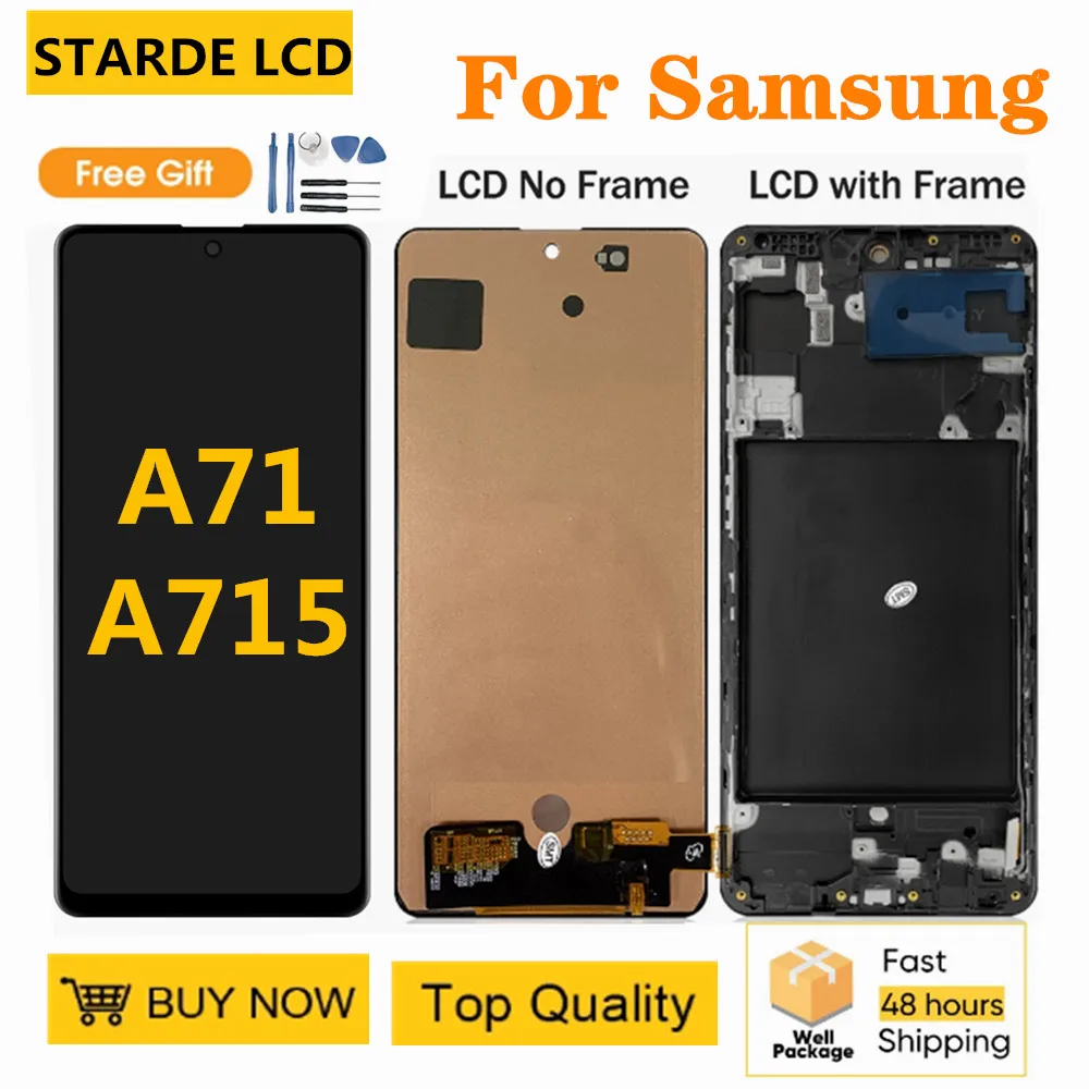 100% Tested For Samsung Galaxy A71 LCD Display Touch Screen Digitizer ...
