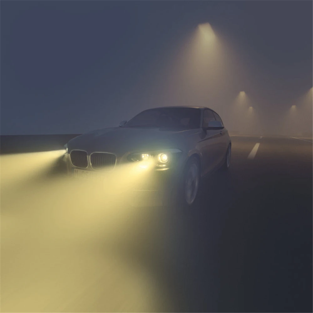 오스람 안개 차단기 H1 H3 H4 H7 H8 H11 H16 9005 9006 12V 2600K 헤드라이트 +200% 노란불 +60% 밝은 자동차 할로겐 램프(쌍)