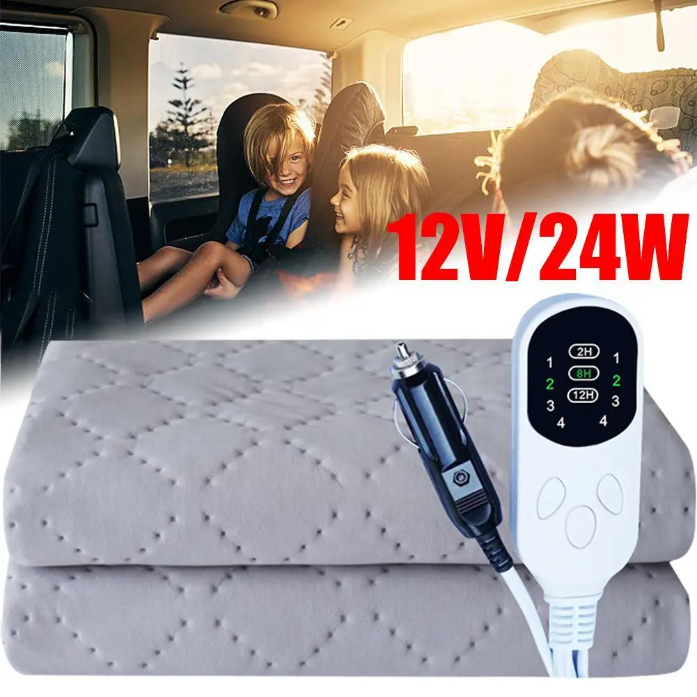 12V Car Heating Blanket Auto Sleeper Warm Heater For Camping Trucks Off-Road Vehicles Heated Blanket Seats Heater Warm