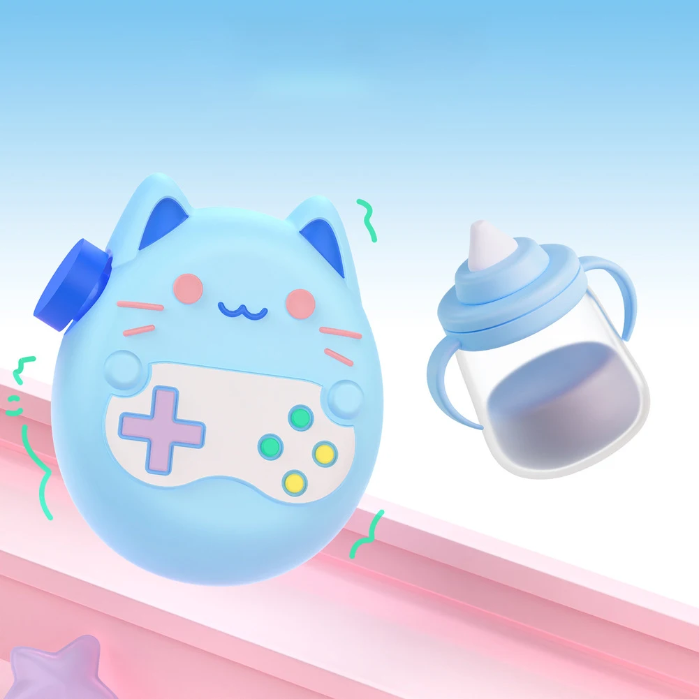 Étui De Protection Rigide Pour Tamagotchi Paradise - Anti-chocs, étanche, Avec Poche Pour Câble USB Et Carte Mémoire - Noir Et Rose