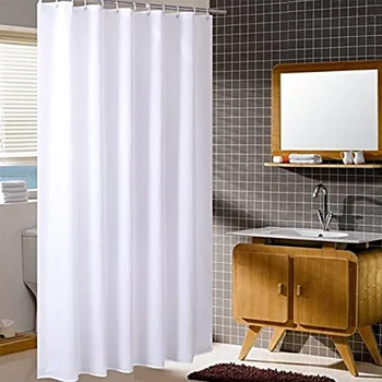 New Shower Curtain Hotel Heavy Weight Shower Curtain Waterproof and Mildew Free Bath Curtains White Shower Curtains 2