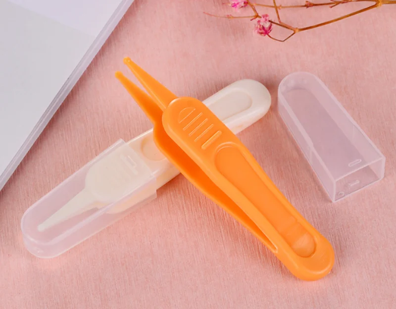 Baby Nose Clean Clip Round Head Tweezers