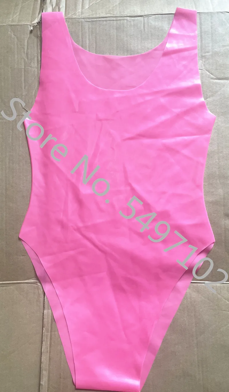 Black/Red/Pink Latex Swim Suits
