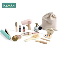 Girls Wooden Simulation Kid Makeup Set Children Montessori Education Play Cosmetic Case Gift Toys Girls Game Lipstick Beauty Bag 1