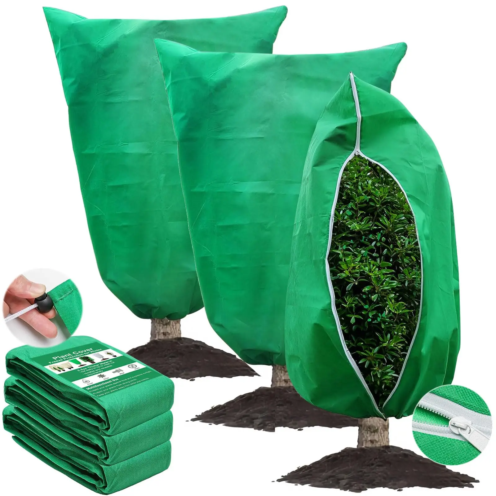 Shrub Wraps Winter Plant Covers Freeze Protection Wraps Freeze Plant Cloth Winter ...