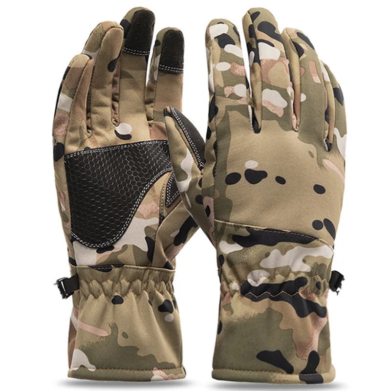 Men Women Winter Tactics Outdoors Camouflage Thickened Ski Gloves Waterproof Touch Screen Skiing Camping Cycling Fishing Glove Men Women Winter Tactics Outdoors Camouflage Thickened Ski Gloves Waterproof Touch Screen Skiing Camping Cycling Fishing Glove
