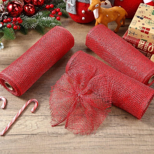 Ribbon Christmas Ribbons Tulle Mesh Rolls Gift Wrapping Fabric Wide Roll  Craft Decoration Snowflake Garland Crafting