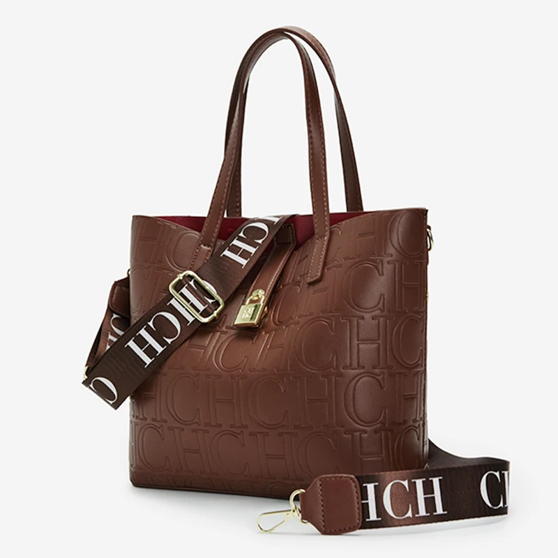 حقيبة كتف كلاسيكية ذات سعة كبيرة من العلامة التجار...