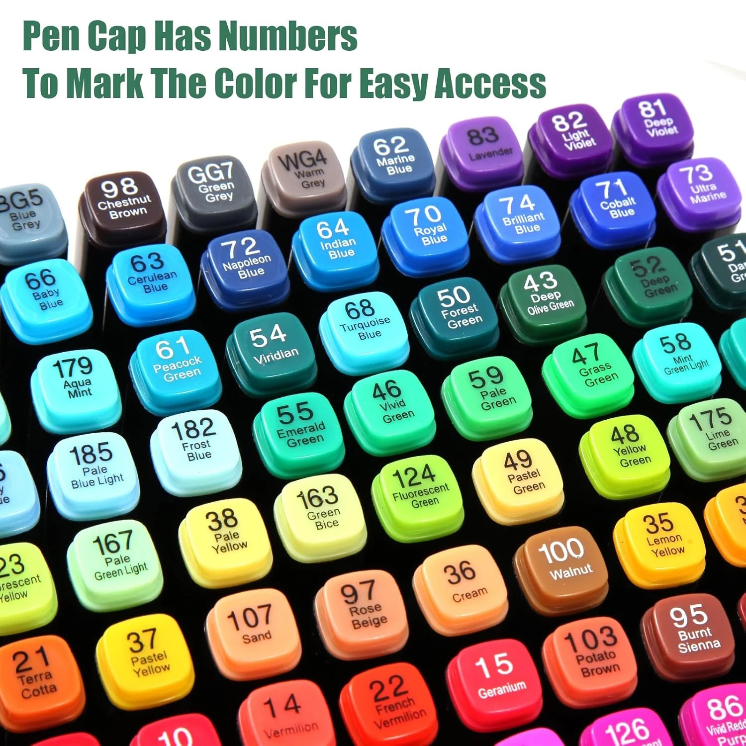 24-80 colors art markers set alcohol oily felt double head permanent