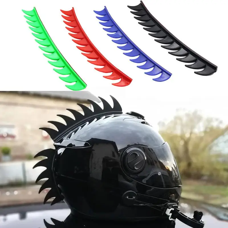 

Motorcycle Helmets Mohawk Sticker Retro Biker Motocross Helmet Mohawks Modified Helmets Warhawk Stickers For Helmet Decoration