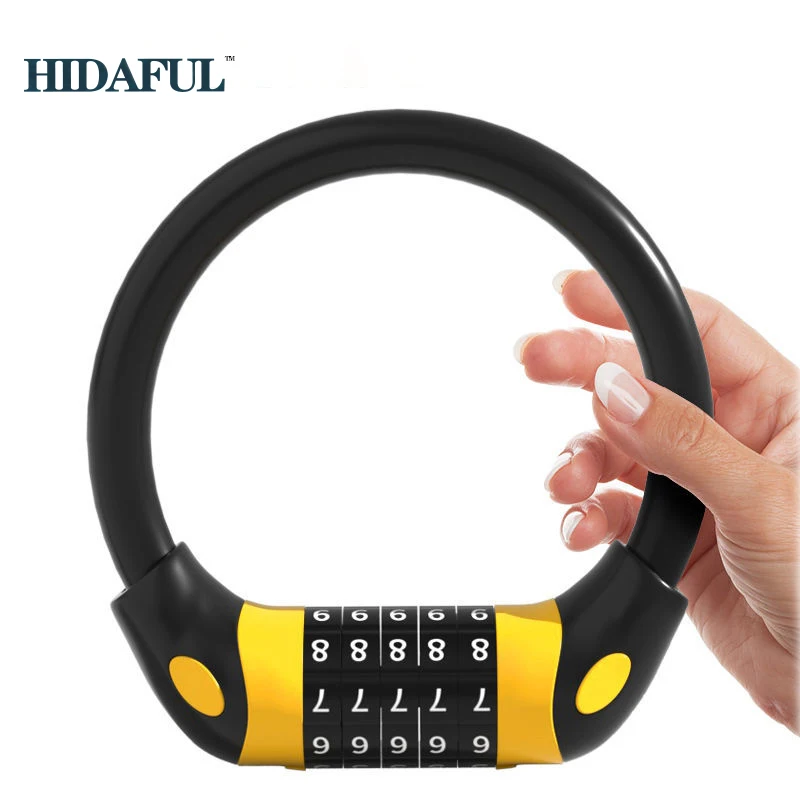 

Bicycle Padlock 4/5 Digit Password LOCK CYCL Anti-theft Steel Chain Lock for MTB Bike Electric Scooter Motorcycle Accessories