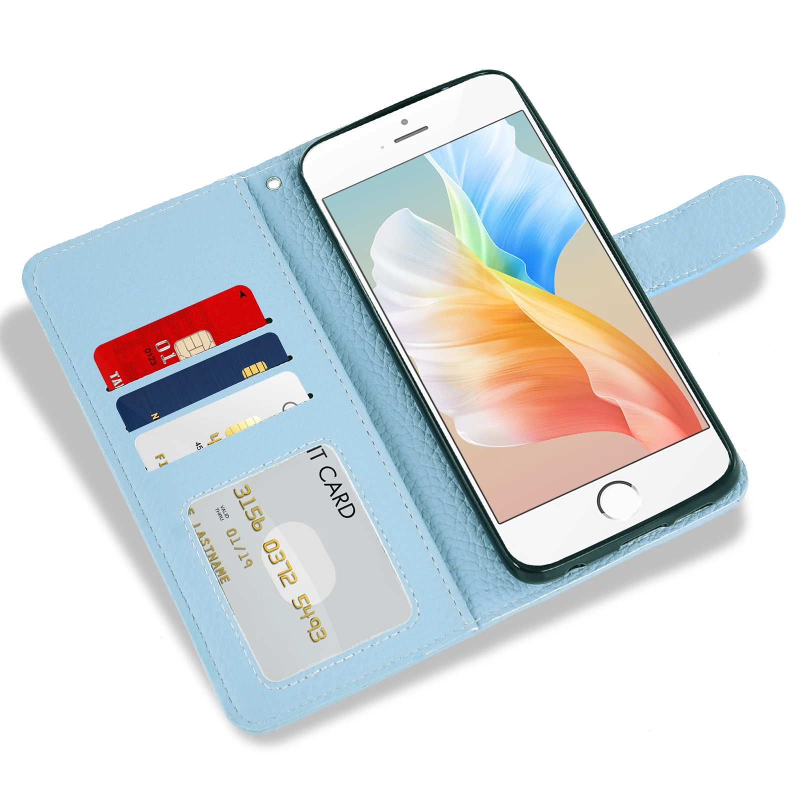 Elegant Flip Cover Leather Wallet Phone Case - Shockproof Protection