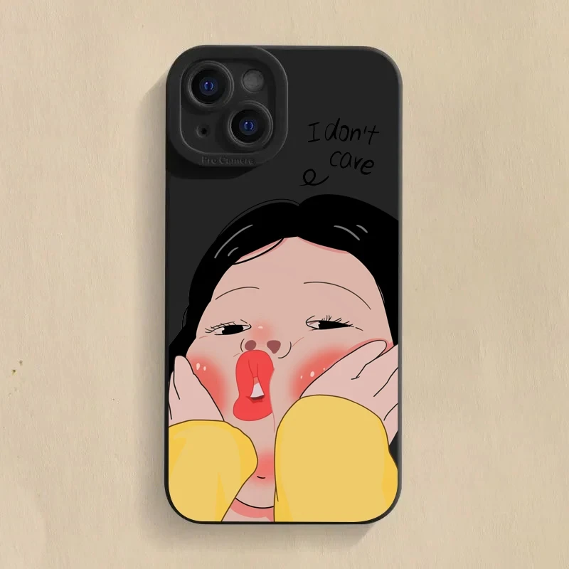 Charming Cartoon Couple Soft Phone Case Cover