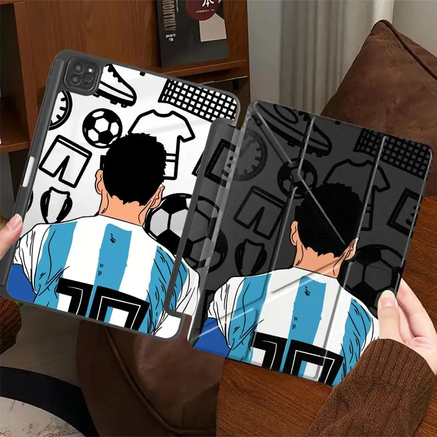 Soccer-Themed Tablet Case with Number Holder