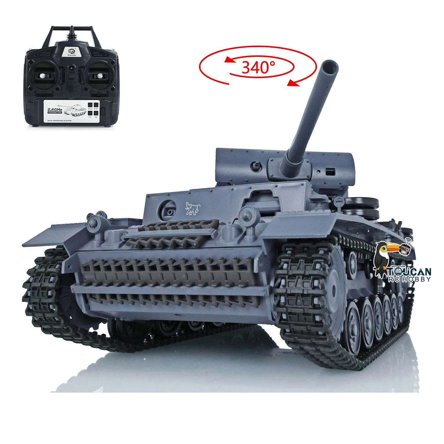 Char RC HengLong 1/16 Professionnel - Tank Robot Télécommandé pour Collectionneur