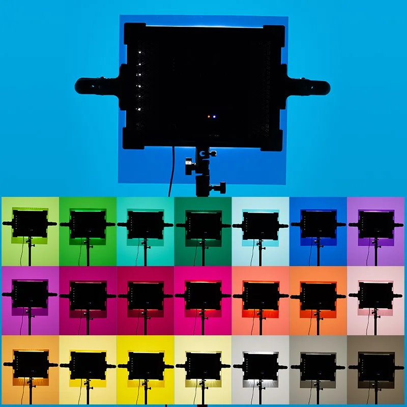 12 x 12 30x30cm 22pcs Color Correction Gels Set Color Gel Filter Film Carrying Bag for Video LED Light Studio Flash AMBITFUL