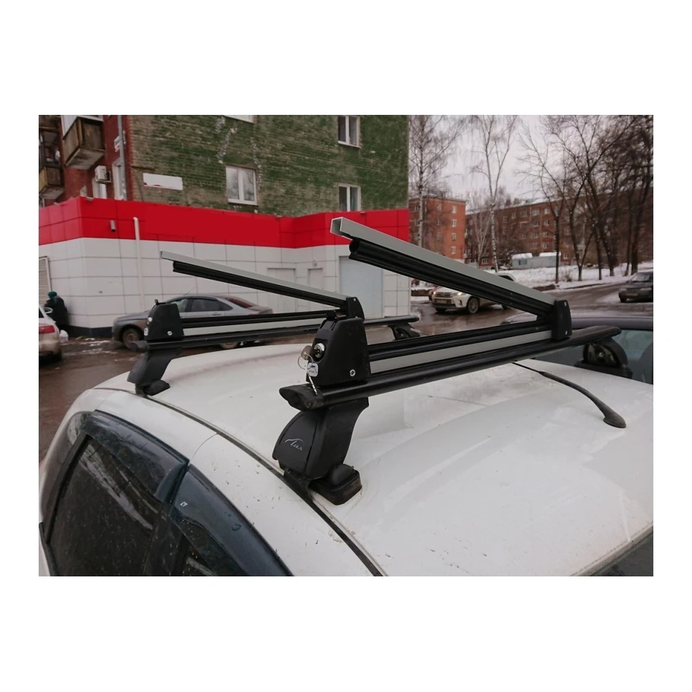 Крепление алюминиевое Amos Ski Lock 5 для перевозки 5-и пар лыж или 4-х сноубордов с
