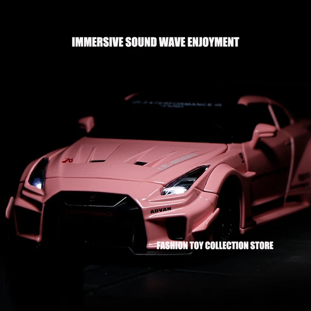 1: 32 GTR-CSR2 Fast and Furious Alloy Car Model Diecasts Toy With Sound and Light Vehicles Decoration Toys For Kids Gift 3