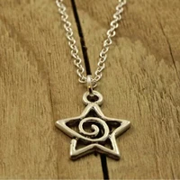 Collier pendentif étoile tourbillon en argent Y2K, adapté aux cadeaux de bijoux esthétiques pour femmes 4