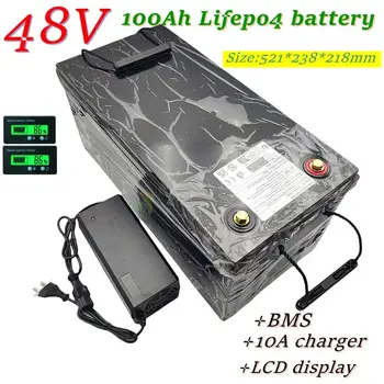 50Ah 100Ah 150Ah 200Ah 300Ah 48V/Lifepo4 Lithium Battery pack bluetooth Parellel for Solar system 3000W 5000W 6000W Inverter