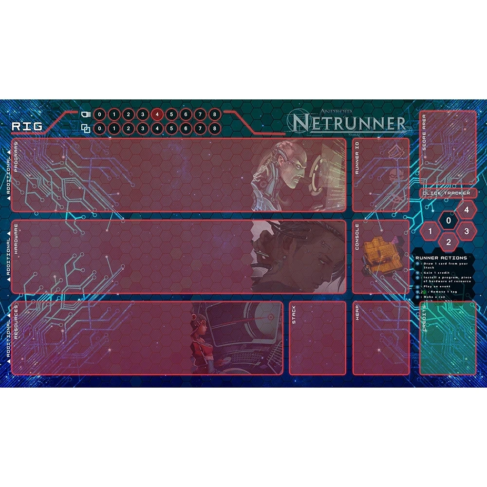 CorpRunnerPlaymatBoardGamesPlaymatCardGamesPlaymatYGOPlaymatGamesMTGTCGCustom