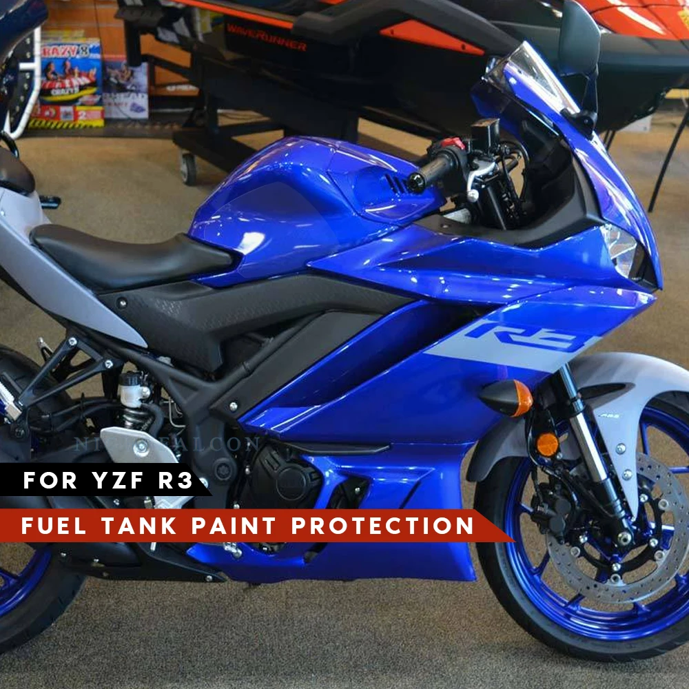 Fuel tank protection sticker 2021 2022 Paint TPU Protecting Film R25 FOR YAMAHA YZFR3 YZF R3 2019 - 2022 for ducati for scrambler 800 2015 2016 2017 2018 2019 2020 2021 2022 pvc fuel tank sticker motorcycle non slip decals protection
