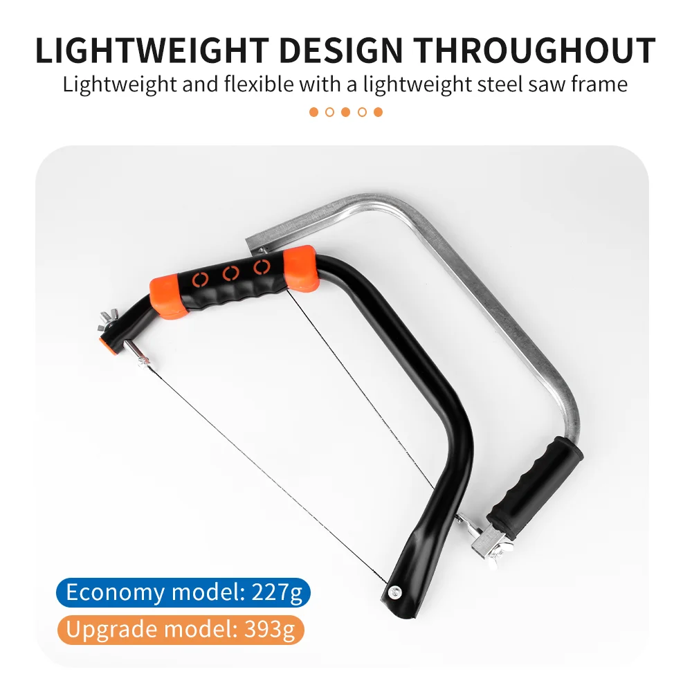 LUXIANZI Professional Hand Saw Bow U-shape Frame Sawbow for Woodworking Craft Jewelry  DIY Hand Tools Adjustable Coping Jig Saw 6