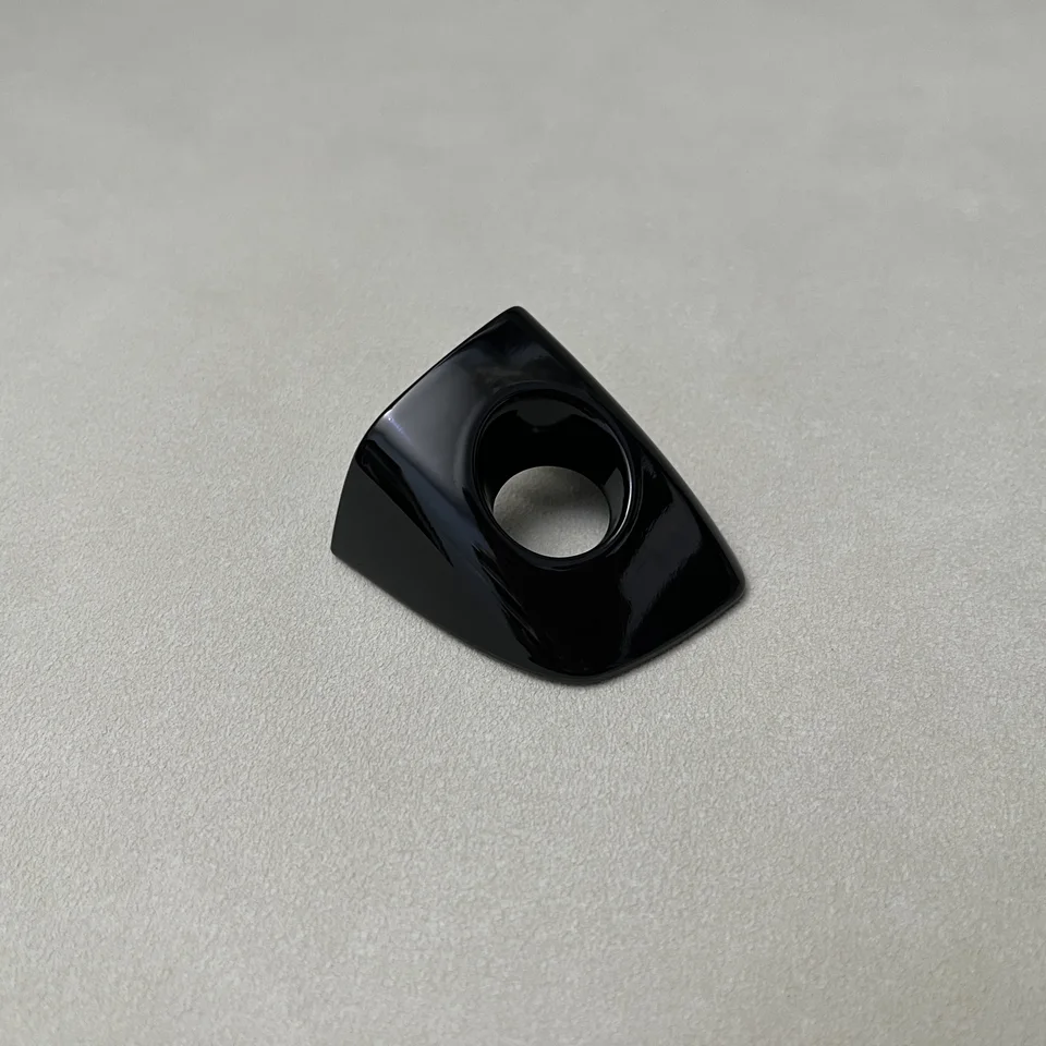 Cache Bouton Capteur Poignée De Porte Audi Q7 2007-2015 - Noir Caoutchouc - 1 Pièce Neuve