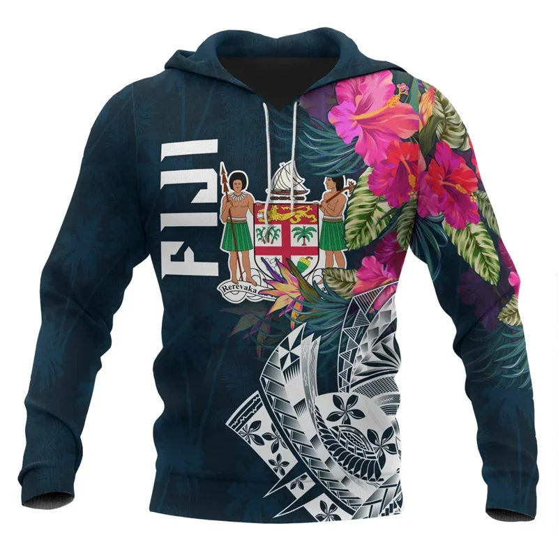 thumbnail image 1 of Sudadera con capucha con estampado polinesio estilo tapa de la Independencia de Fiji en 3D de 1970 para hombres y niños, moda urbana, camisetas Y2K, sudadera con capucha, 1 of 5
